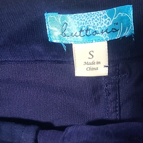 Francesca’s Navy Corduroy Button-up Mini Skirt Cotton Blend NWOT Womens Small - Picture 8 of 11